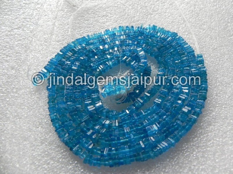 Neon Blue Apetite Plain Heishi Square